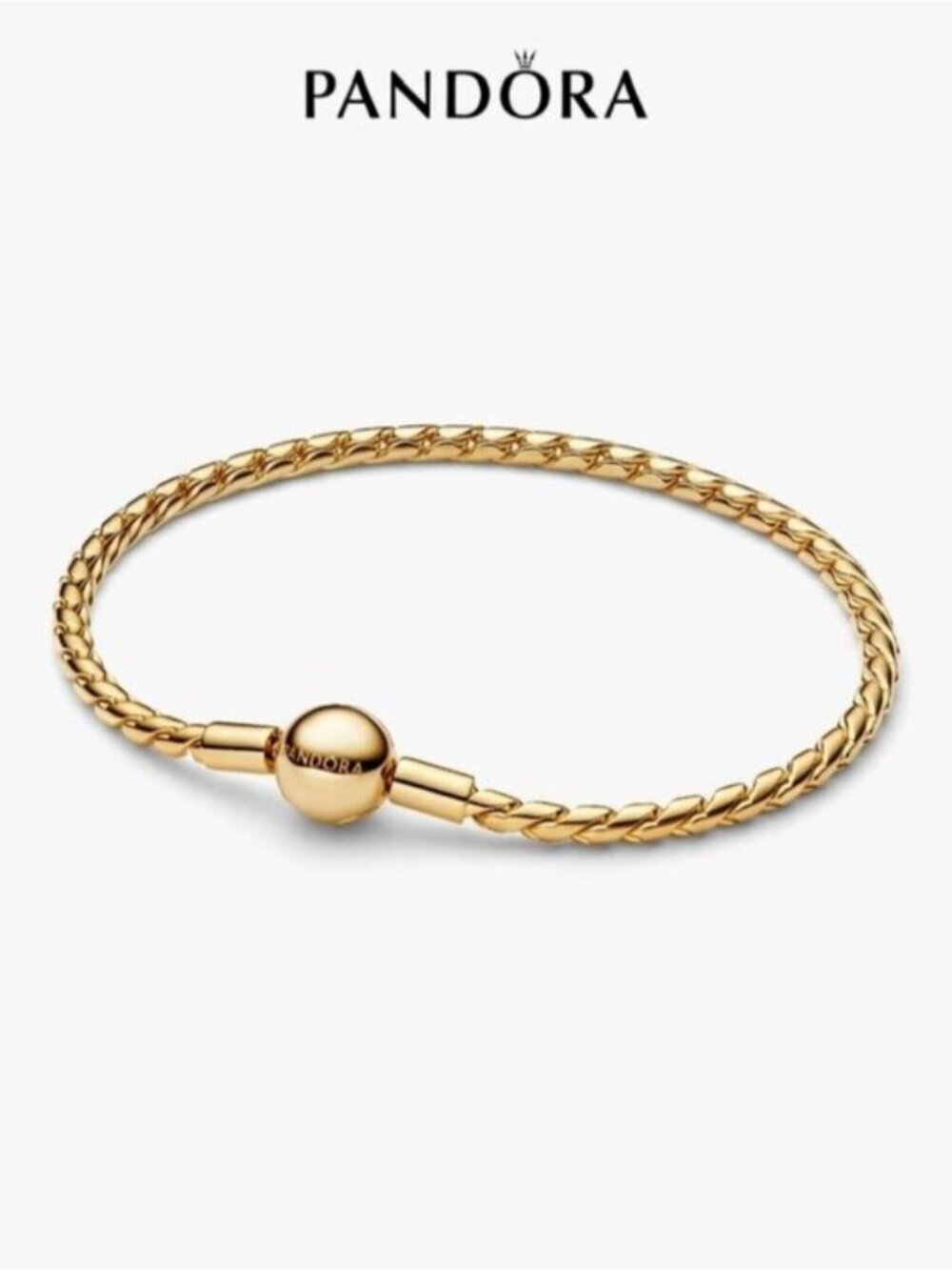 Pandora Round Clasp Wing Chain Bracelet